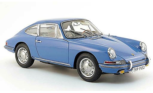 Porsche 911 1964 1/18 CMC (serie) bleu innenausstattung grise miniature