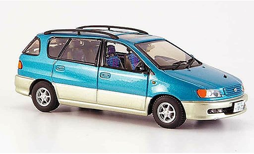 Toyota Ipsum Base 1/43 Vitesse verte grise metallisee 2002 miniature