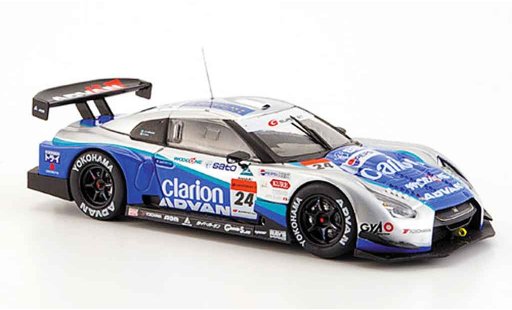 Nissan Skyline R35 1/43 Ebbro JGTC GT R Woodone Advan No.24 Clarion Super GT 2008 miniature