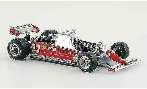Ferrari 126 CK 1/43 Brumm turbo no.27 g.villeneuve gp monaco miniature