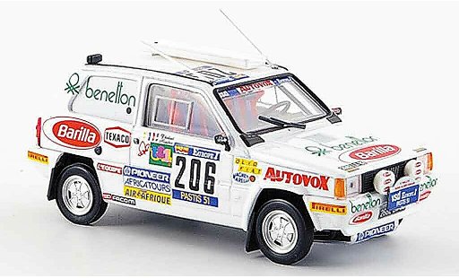 Fiat Panda 4x4 1/43 Brumm No.206 Rally Paris Dakar 1984 miniature