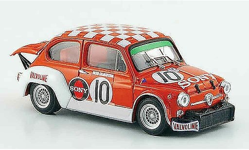 Fiat Abarth 1000 Berlina Corsa 1/43 Brumm TCR Gr.2 No.10 Sony Zandvoort 1971 miniature