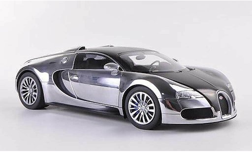 Bugatti Veyron pur sang edition 1/18 Autoart 16.4 EB chrom/carbon 2008 miniature