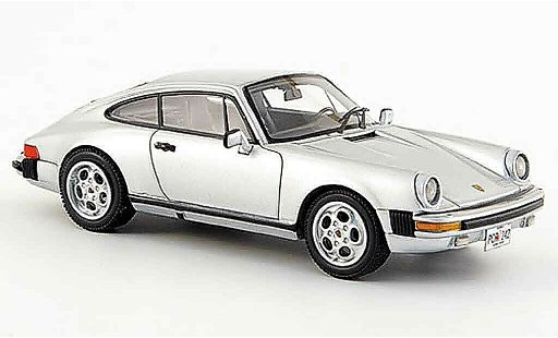 Porsche 911 Carrera 1/43 Neo Coupe grise metallisee USA Version 1985 miniature