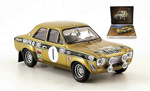 Ford Escort MK1 1/43 Trofeu No.1 Uniflo vainqueur Dunkeries Rally 1972 miniature