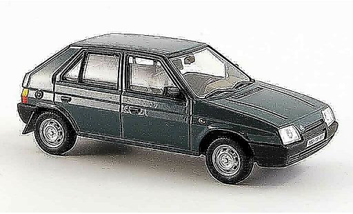 Skoda Favorit 136L 1/43 Abrex 136 l petrol grise 1987 miniature