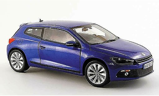Volkswagen Scirocco Base 1/18 Norev 3 bleu 2008 miniature