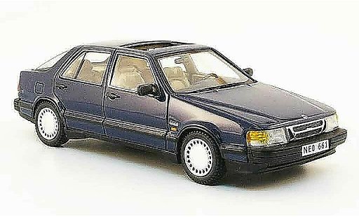 Saab 9000 i 1/43 Neo bleu 1988 miniature
