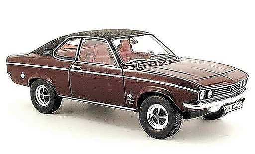 Opel Manta A 1/18 Norev berlinetta rouge/noire miniature