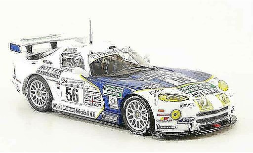 Dodge Viper GTS R 1/43 IXO No.56 Team Chamberlain 24h Le Mans 1999 miniature