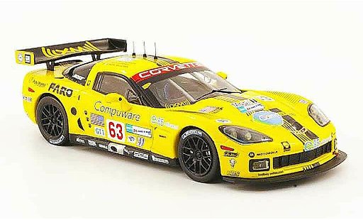 Chevrolet Corvette course 1/43 IXO C6 R No.63 Compuware 24h Le Mans 2008 miniature