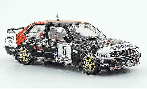 Bmw M3 course 1/43 IXO E30 Rallye Gr.A No.5 Alcatel Rally Ypern 1990 miniature