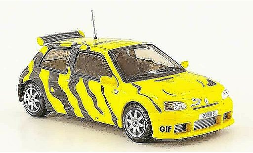 Renault Clio Maxi 1/43 IXO test car jaune grise 1995 miniature