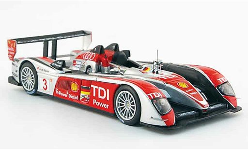 Audi R10 course 1/43 IXO 2008 TDI No.3 S 24h Le Mans miniature