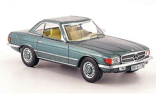 Mercedes 350 Base 1/43 IXO (R107) Hard Top verte 1972 miniature