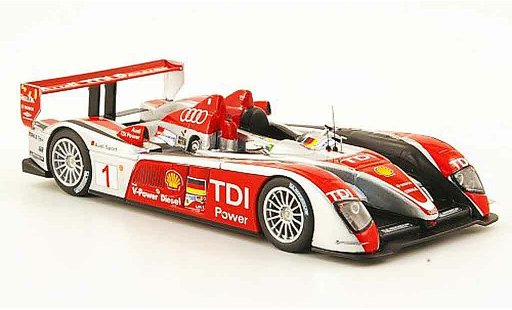 Audi R10 course 1/43 IXO 2008 TDI No.1 Biela Pirro Werner 24h Le Mans 2008 miniature