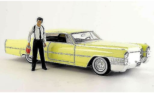 Cadillac Deville Coupe 1/18 Jada Toys reservoir dogs avec figur 1965 miniature