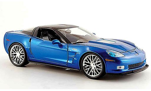 Chevrolet Corvette Coupe 1/18 Jada Toys C6 bleu 2009 miniature