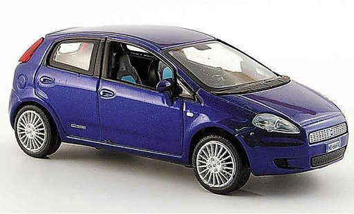 Fiat Punto Berlina 1/43 Norev bleu funfturig 2005 miniature