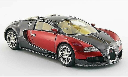 Bugatti Veyron coupe 1/43 Look Smart 16.4 anthracite rouge 2008 miniature