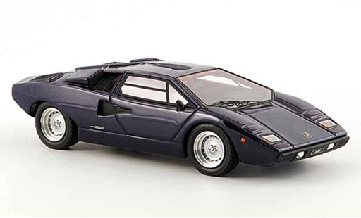 Lamborghini Countach LP 400 1/43 Look Smart bleu 1978 miniature