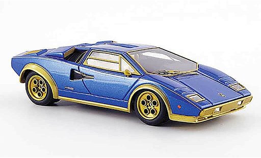 Lamborghini Countach LP 500 1/43 Look Smart s walterwolf bleu mator miniature