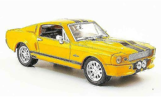 Shelby GT 500 1967 1/43 Yat Ming orange noire miniature