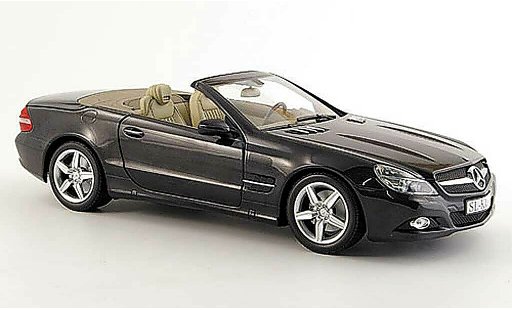 Mercedes Classe SL Base 1/18 Minichamps (r 230) noire miniature