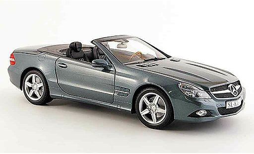 Mercedes Classe SL cabriolet 1/18 Minichamps (r 230) grise anthracite miniature