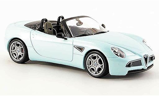 Alfa Romeo 8C competizione 1/43 M4 spyder bleu 2006 miniature