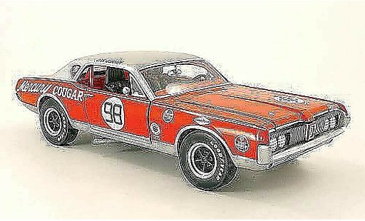 Mercury Cougar Base 1/18 Sun Star no.98 dan gurney 1967 miniature