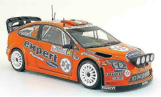 Ford Focus RS WRC 1/18 Sun Star no.14 expert rallye monte carlo 2008 miniature