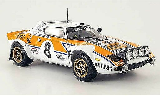 Lancia Stratos HF 1/18 Sun Star no.8 bic rallye grece 1978 miniature