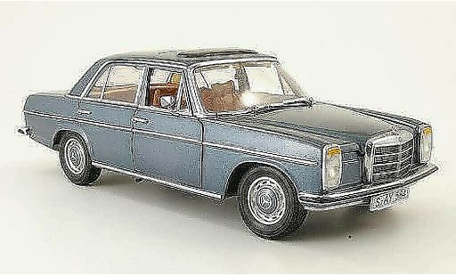 Mercedes Strich Base 1/18 Sun Star 8 (w 115) grise et bleue limousine 1968 miniature