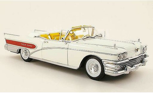 Buick Limited Convertible 1/18 Sun Star cabriolet wells fargo blanche 1958 miniature