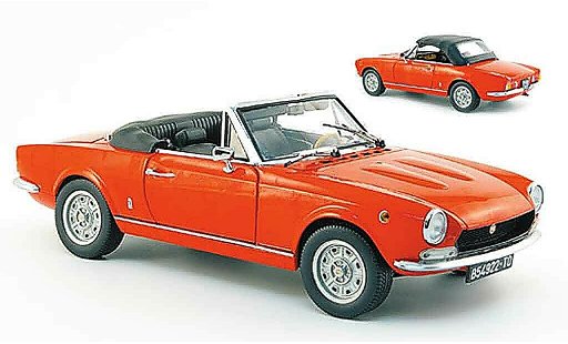 Fiat 124 Sport Spider 1/18 Sun Star bs1 rouge 1970 miniature