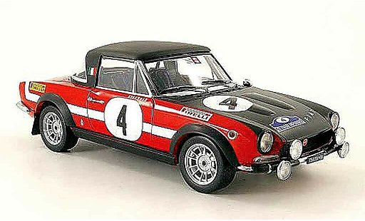 Fiat 124 Abarth 1/18 Sun Star no.4 rallye grece 1972 miniature