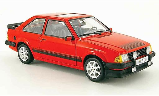 Ford Escort RS 1600i 1/18 Sun Star rouge 1983 miniature