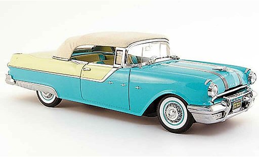 Pontiac Star Chief Convertible 1/18 Sun Star cabriolet verte creme blanche 1955 miniature