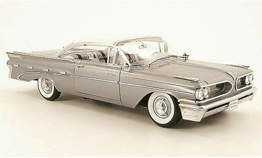 Pontiac Bonneville Hardtop 1/18 Sun Star hard top grise metallisee et beige 1959 miniature