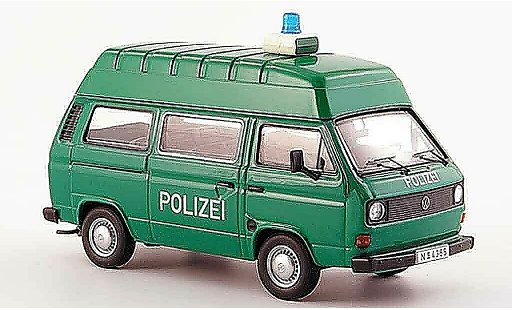 Volkswagen Combi Base 1/43 Premium Cls t 3 a hochraumbus police verte blanche miniature