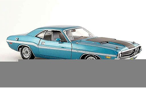 Dodge Challenger 1970 1/18 Greenlight r t 383 magnum turquoise noire miniature