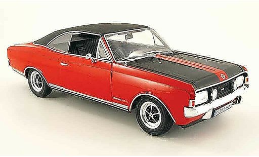 Opel Commodore A 1/18 Revell coupe gs/e rouge/noire 1970 miniature