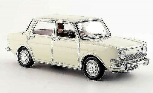 Simca 1000 LS 1/18 Norev blanche 1974 miniature
