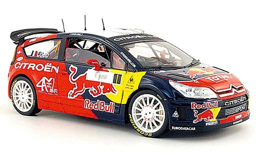 Citroen C4 WRC 1/18 Solido no.1 red bull s.loeb tour de corse 2008 miniature