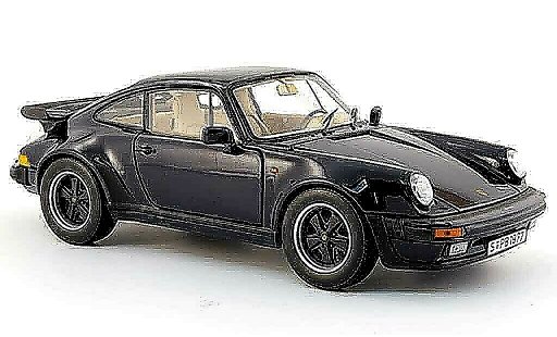 Porsche 911 Turbo 1/18 Norev 3.3l bleu 1985 miniature