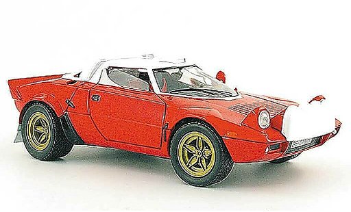 Lancia Stratos Stradale 1/18 Solido rouge blanche strassenversion 1974 miniature