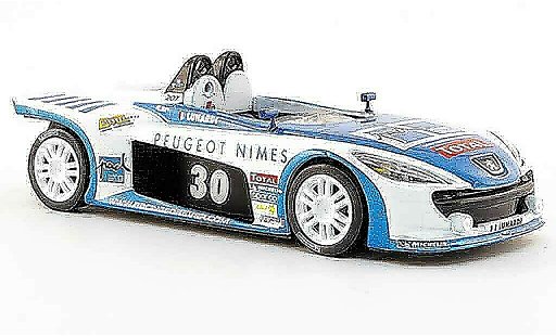 Peugeot 207 Spider 1/43 Solido no.30 lunardi blanche bleu 2008 miniature
