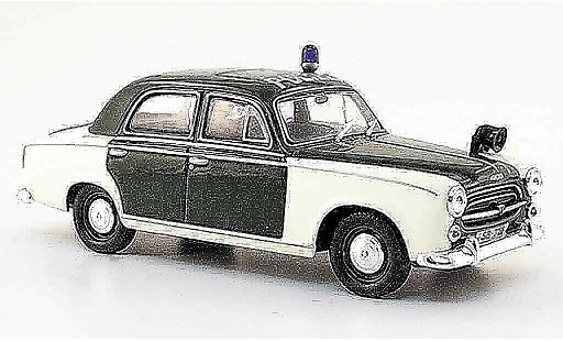 Peugeot 403 Berline 1/43 Norev police saarbrucken 1959 miniature