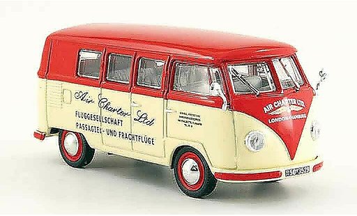Volkswagen Combi Base 1/43 Norev t1a bus air charter ltd. blanche rouge 1958 miniature